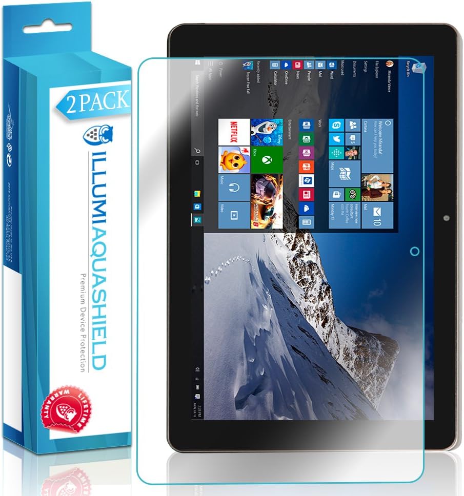 iLLumiShieldNextbook Flexx 9 8.9" Screen Protector (2-Pack), ILLUMI AquaShield Full Coverage Screen Protector for Nextbook Flexx 9 8.9" HD Clear Anti-Bubble Film