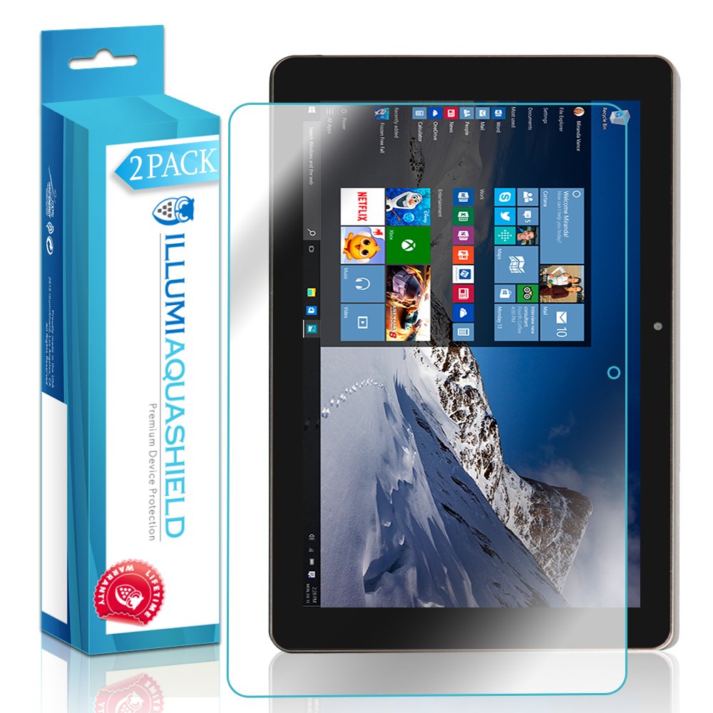 iLLumiShieldNextbook Flexx 9 8.9" Screen Protector (2-Pack), ILLUMI AquaShield Full Coverage Screen Protector for Nextbook Flexx 9 8.9" HD Clear Anti-Bubble Film