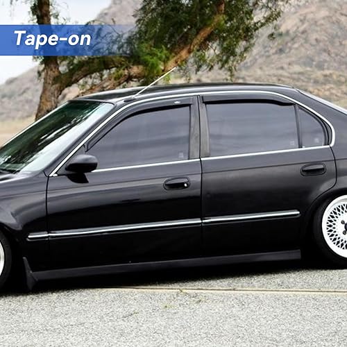 Miniatura 268 de Visores protectores de lluvia para ventana, deflectores de viento de canal exterior