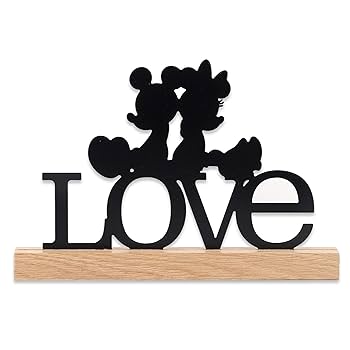 ミッキー&ミニー アイアンシルエット オブジェ ブラック ミッキー&ミニー アイアンシルエット オブジェ ブラック