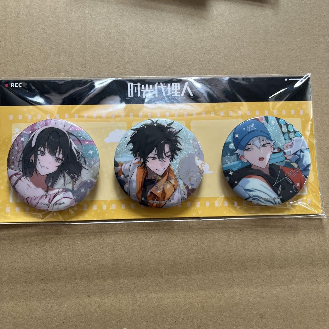 Amazon.co.jp: 時光代理人 recシリーズ 缶バッジb トキ ヒカル リン