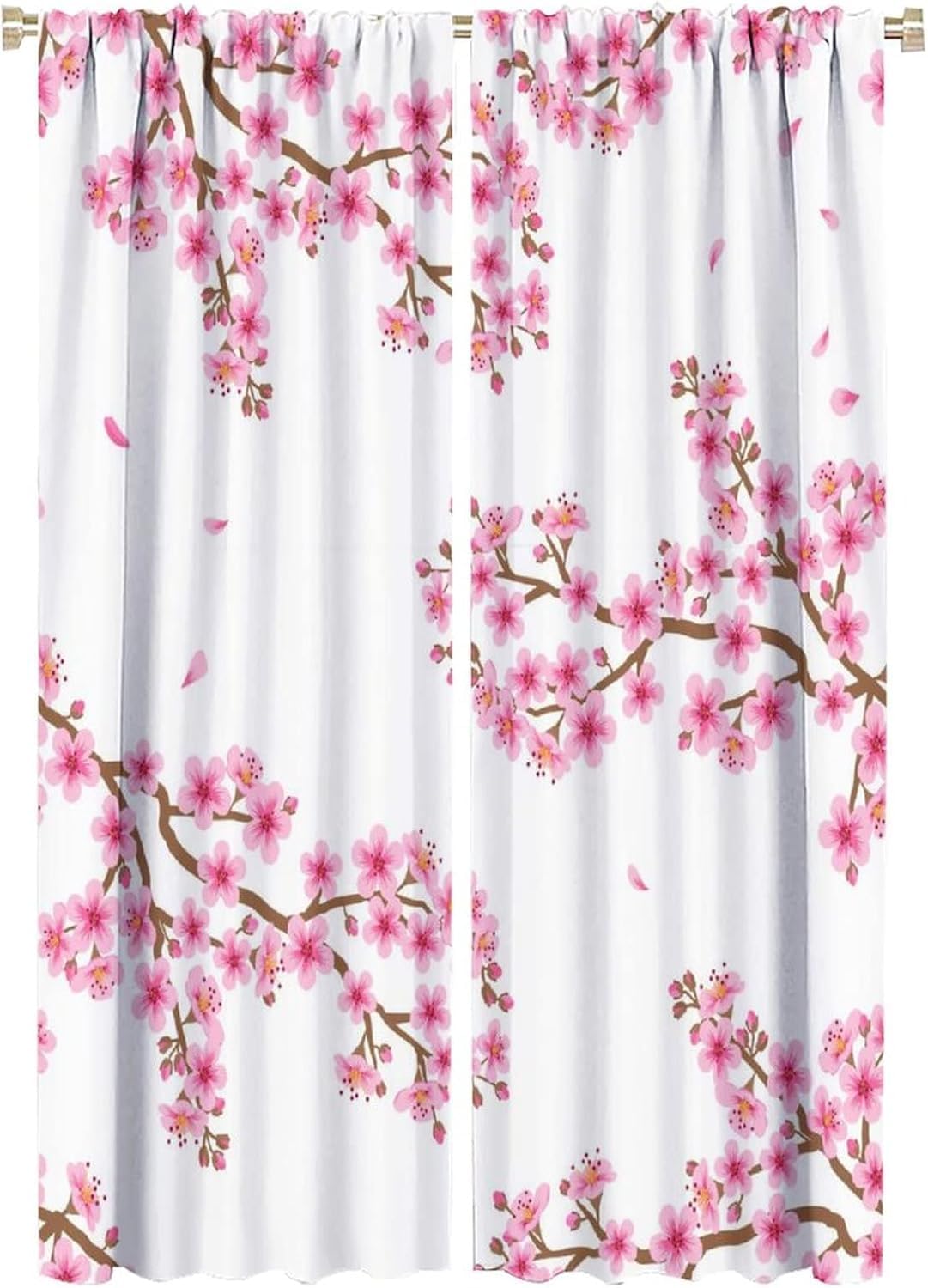 Rideaux grande largeur isolant thermique occultant imprimé floral 3D de chambre