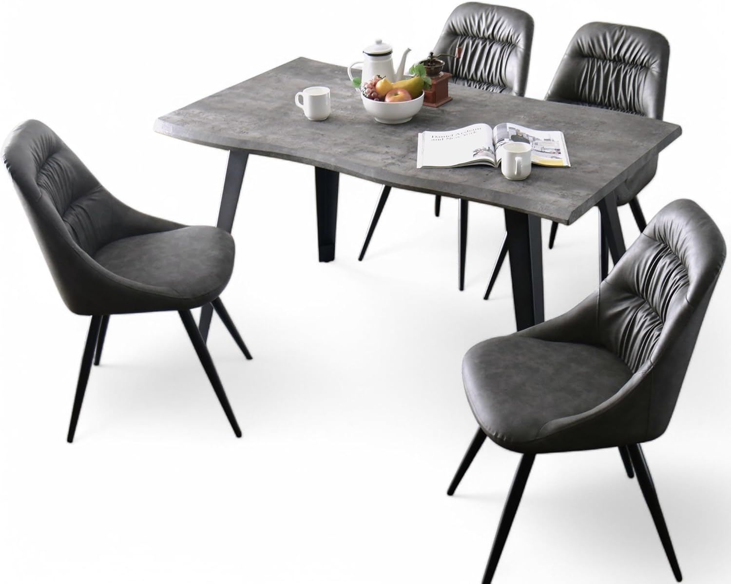 old karimoku オールドカリモク オーバル型ローテーブル 大理石調 和製