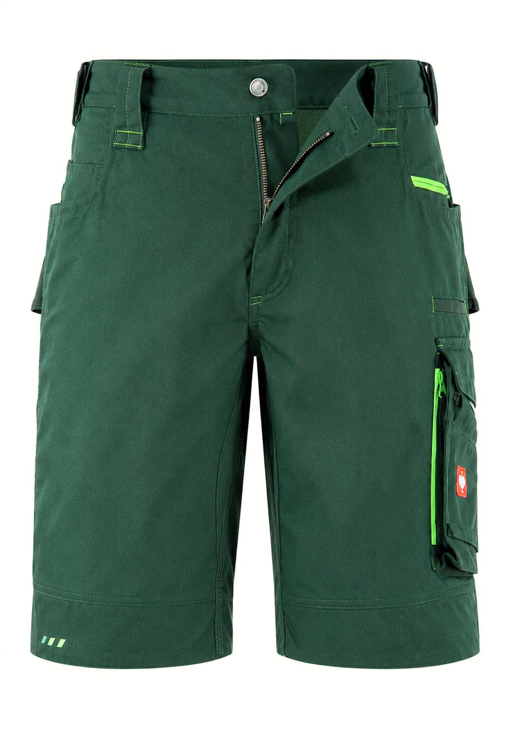 Generisch Arbeitsshorts Herren Kurze Arbeitshose Handwerkershorts Berufsshorts Workwear Shorts mit Stretchbund Flexbelt Werkzeugtaschen Cargotaschen