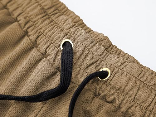 Miniatura 6 de FLYFIREFLY Pantalones cortos de entrenamiento de 4 pulgadas para hombre, de secado rápido, ligeros, para gimnasio, yoga