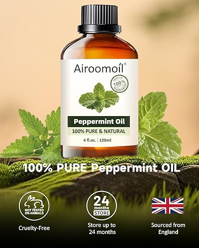 Miniatura 5 de Airoomoil Aceite esencial de menta revitalizante para duchas, champú y jabón humidificador ideal para el auto de los conductores, refrescante 4