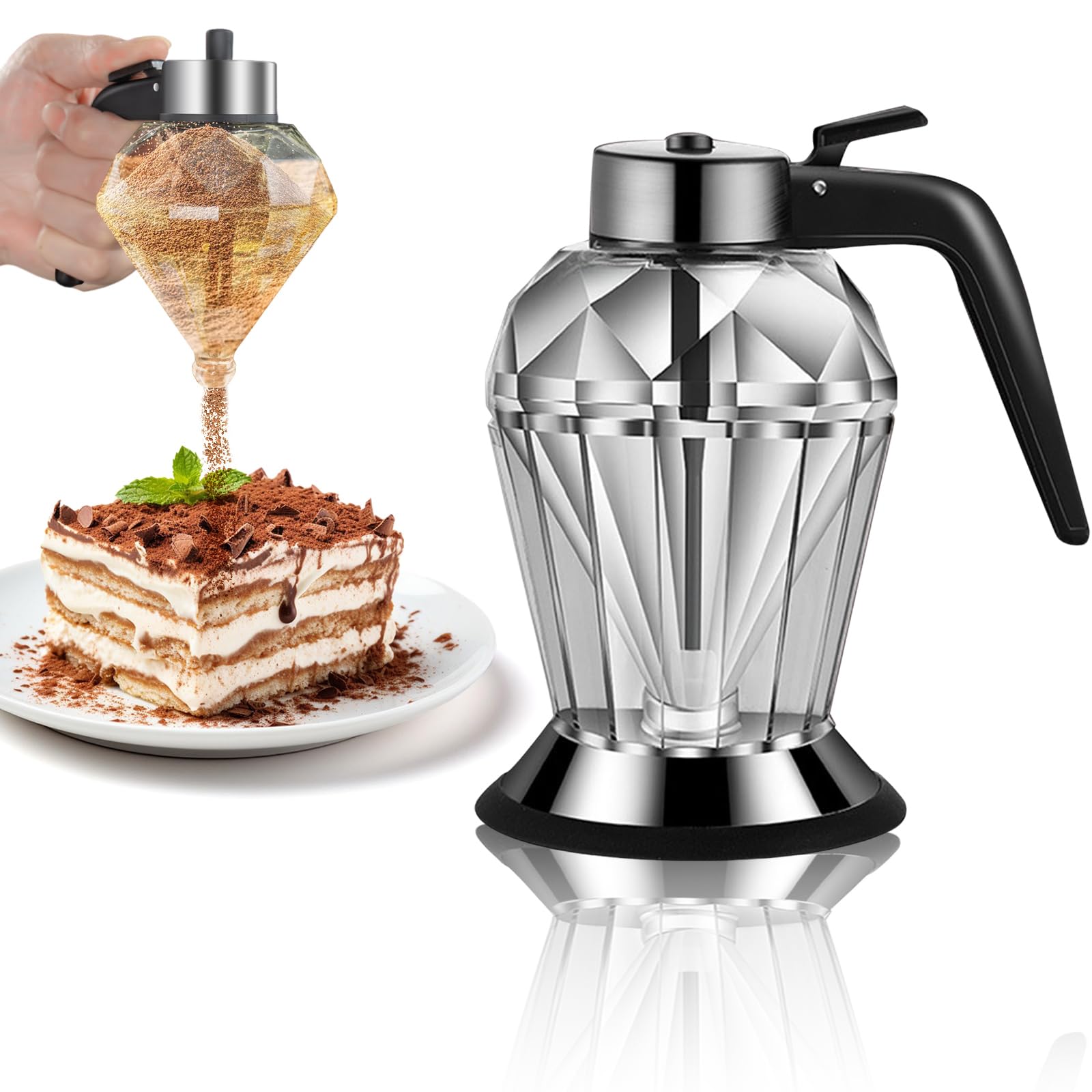Mumisuto Dispenser Miele 200ml Antigoccia con Supporto, Contenitore in Vetro Trasparente con Maniglia per Conservare Sciroppo d'Acero, Salsa di Soia, Cucina Vino