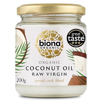Biona Organic - Raw Virgin Coconut Oil - 200g Pack of 3