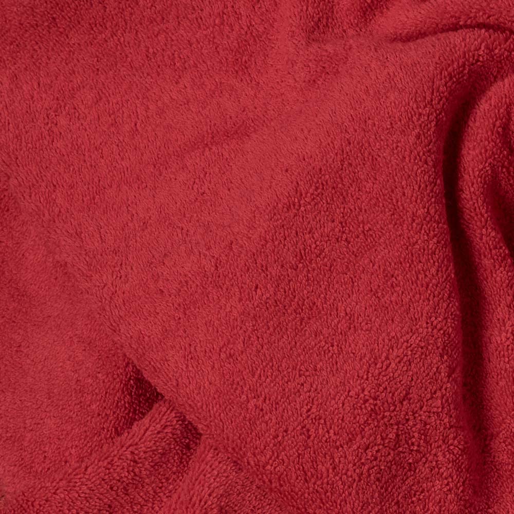 Kt KILOtela - Terry Towel Fabric, Cotton, Making Towels, Baby Accessories, Bathrobes, 100 cm Length x 160 cm Width, Red - 1 Metre