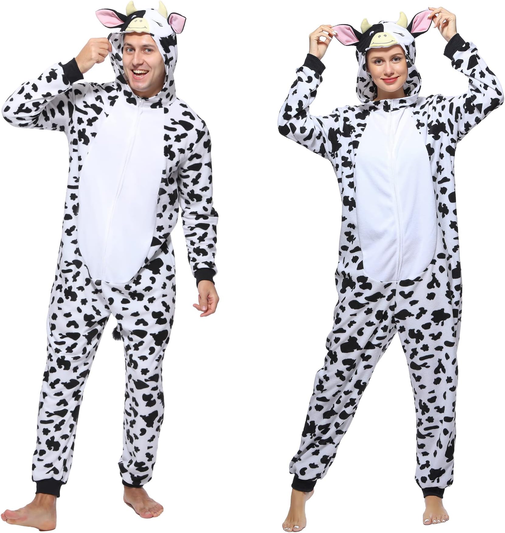 Sincere PartyMonkey Onesie,Dalmatian Onesie,Snowman Onesie for Adults,Animal Oneise Pajamas Outfit for Unisex Men and Women
