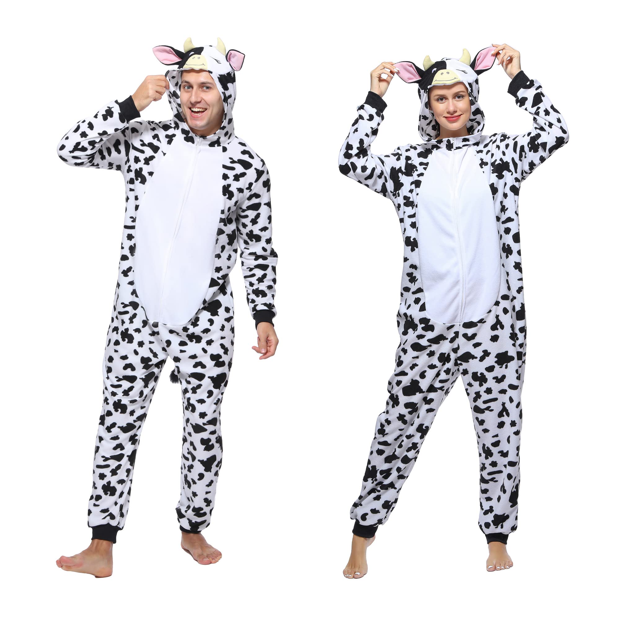 Sincere PartyMonkey Onesie,Dalmatian Onesie,Snowman Onesie for Adults,Animal Oneise Pajamas Outfit for Unisex Men and Women