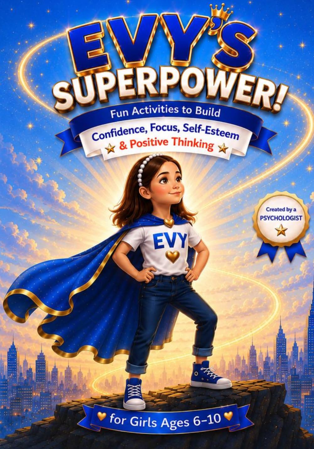 EVY’S SUPERPOWER: Fun Activities to Build Confidence, Focus, Self-Esteem & Positive Thinking for Girls Ages 6–10