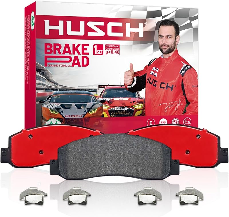 Pastilhas de freio traseiras cerâmicas HUSCH D1212-8332 para Lexus e Toyota – Jogo com 4 unidades