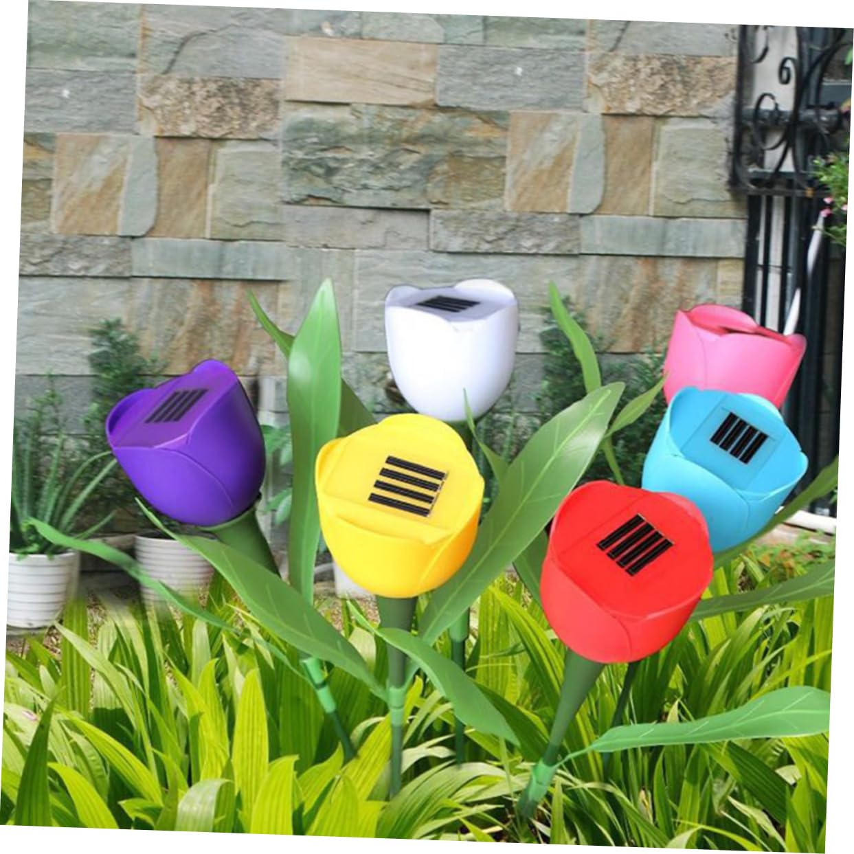 BESPORTBLE Solar Flower Light Led Light Solar Powered Led Soft Light Outdoor Garden/Off