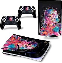 PS5 Console and DualSense Controller Skin Vinyl Sticker Decal Cover, Suitable for Playstation 5 Console and Controller, Durable, Scratch-Resistant, Disk Version (Imperial Stormt rooper[7146])