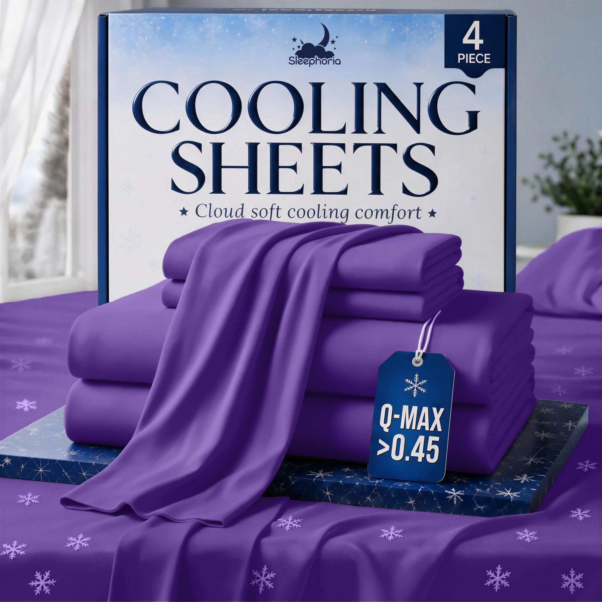 SLEEPHORIA BreezeWeave Cooling Sheets Queen Size