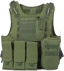 Colete Modular A56 para Airsoft, Paintball e Cosplay | Ajustável, Leve e Estilo Esportivo