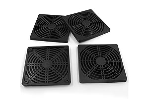 120mm Black Cooling Fan Filter Guard Square