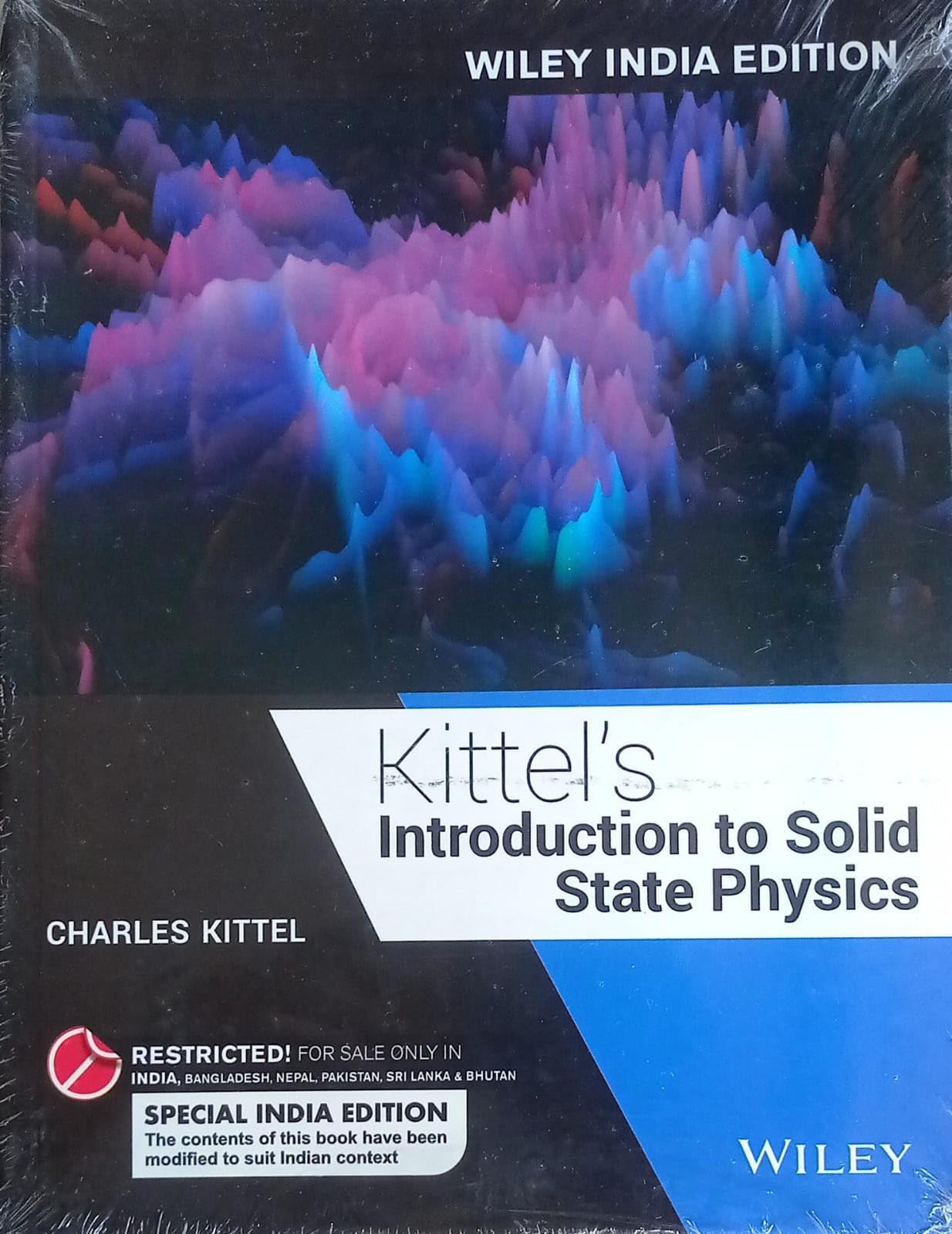 Kittel's Introduction to Solid State Physics By Charles Kittel NVB+++