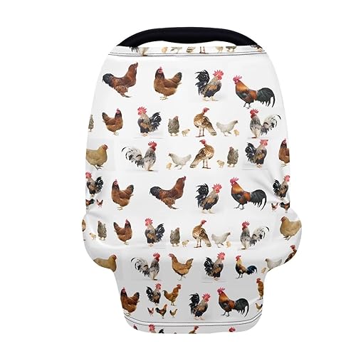 Funda para cochecito infantil de pollo, funda multiusos para asiento de automóvil, protección para bebés, bufanda de lactancia, fundas de lactancia
