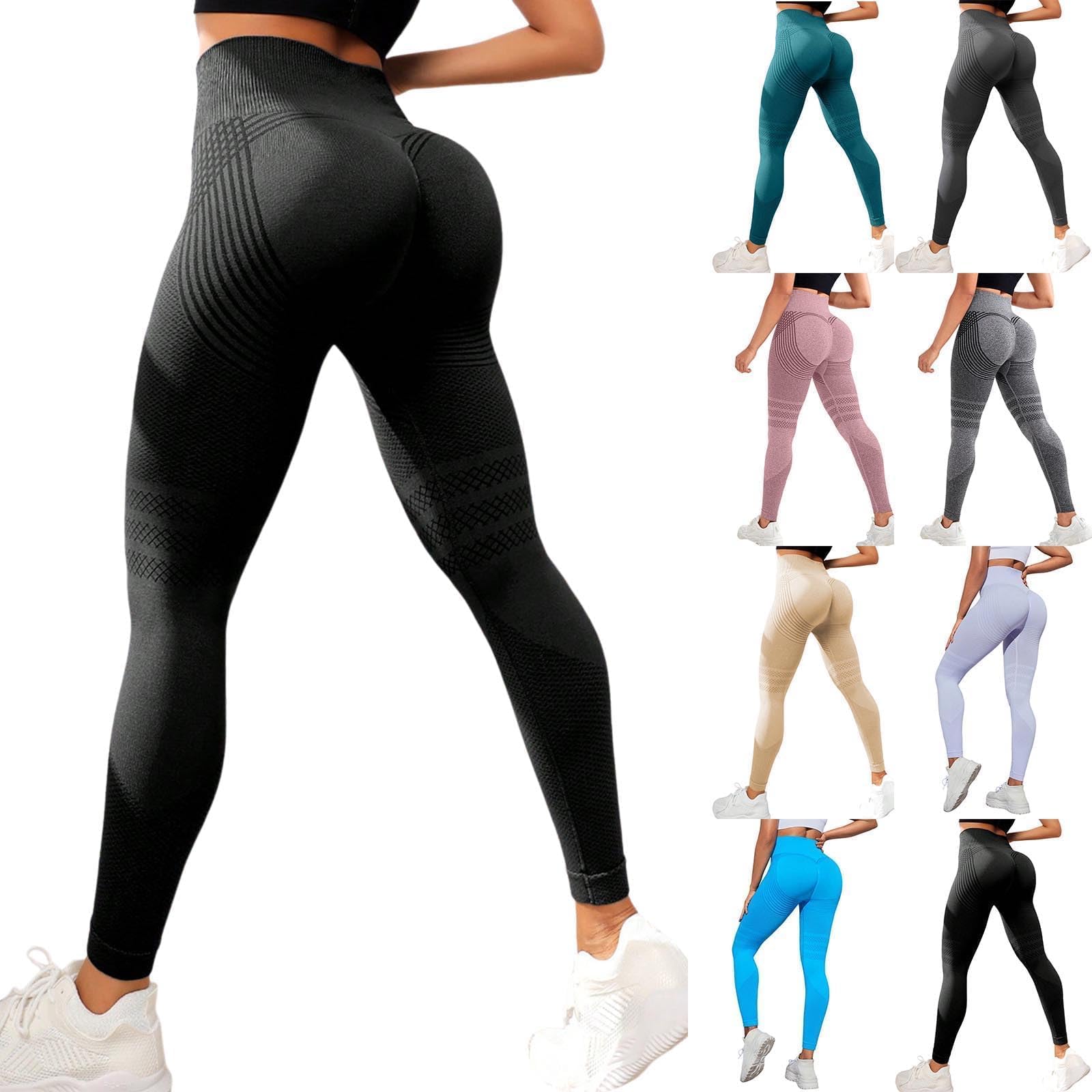 Generico Leggins Anticellulite Donna Compressione 3D Solenao Leggings Anticellulite Snellente Leggins Compressione Graduata Sportivi Push Up Pantaloni Yoga Vita Alta per Allenamento Palestra Fitness