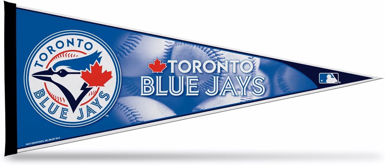 Toronto Blue Jays Pennant Felt 12x30 : Sports & Outdoors