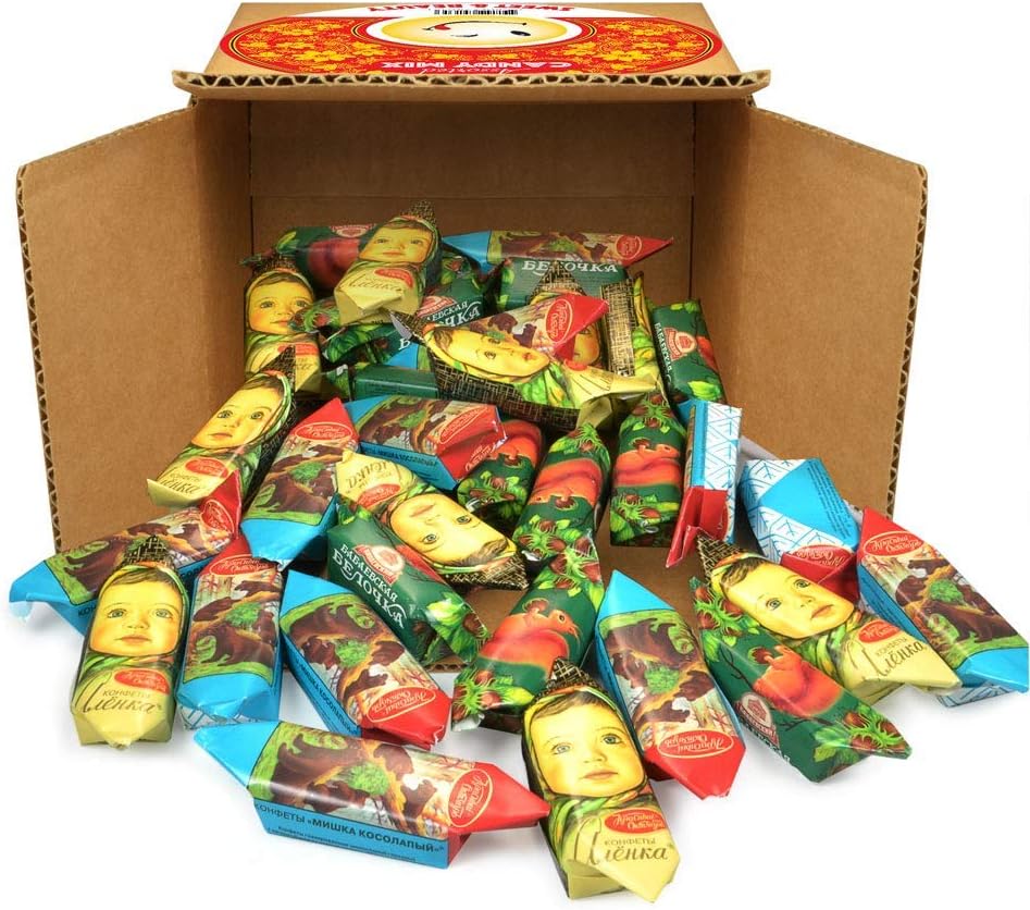 Best Russian Chocolate - Mishka Kosolapiy, Belochka and Alenka - 2 LB