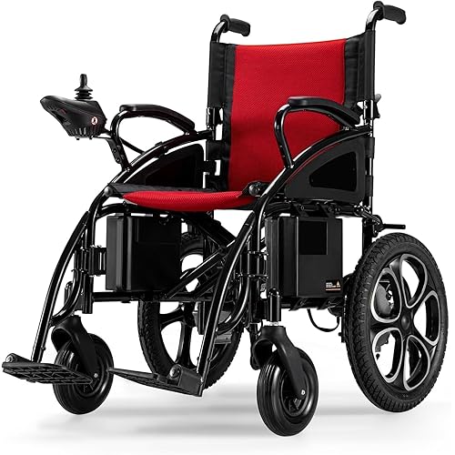 Electric Wheelchair for Adults,500W Dual Motors Powerful, 16 Inch Big Power WheelsChairs, All Terrain, Compact Portable Mobility Scooter for Adults Seniors, Long Travel Range (265 lbs Capacity)