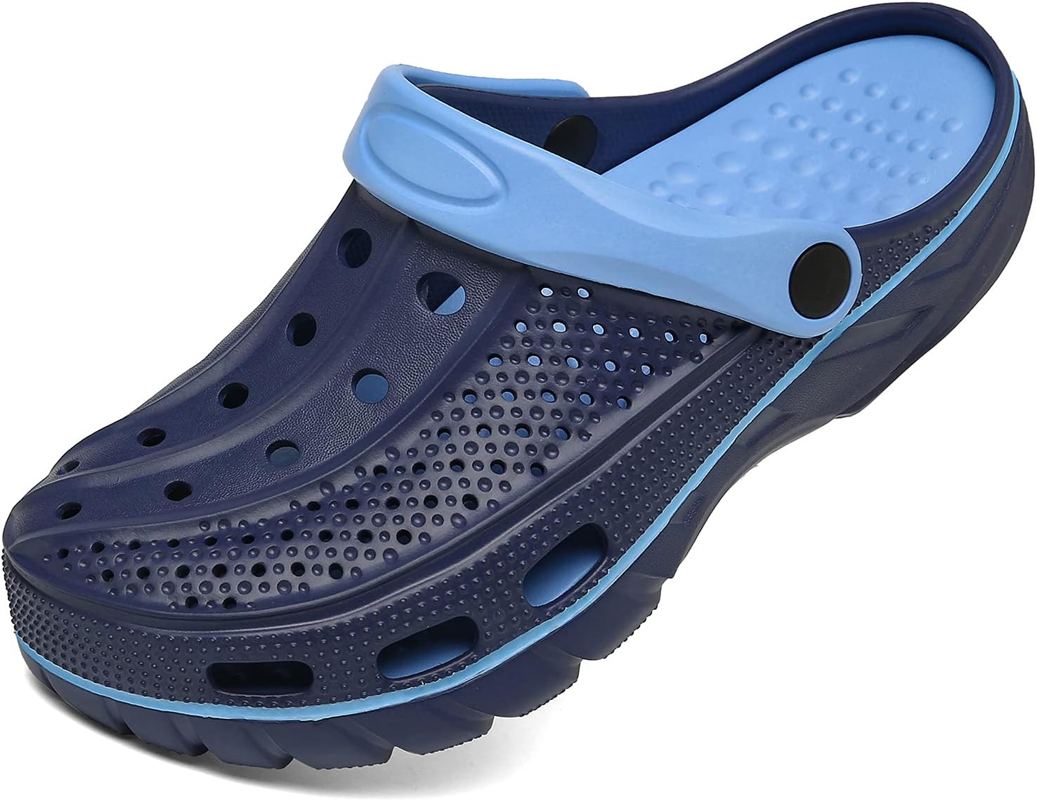 Men's and Women's Arch Support Clogs Garden Shoes Slip-on Outdoor Beach Water Sandals with Removable Cushion Footbed
