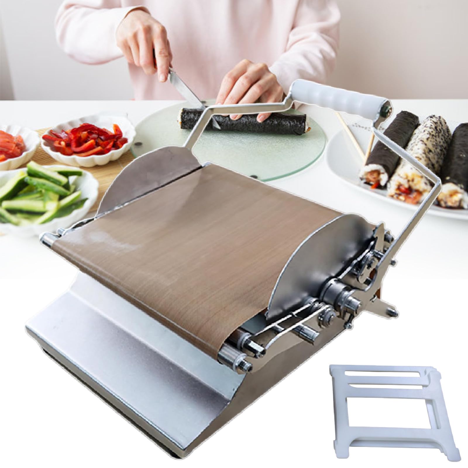 OLSKFUH Sushi Rice Ball Making Kit, Sushi Mold Maker, Comes With 3 Sizes Of Molds, Sushi Making Kit, For Beginners/Professional Sushi Chefs,