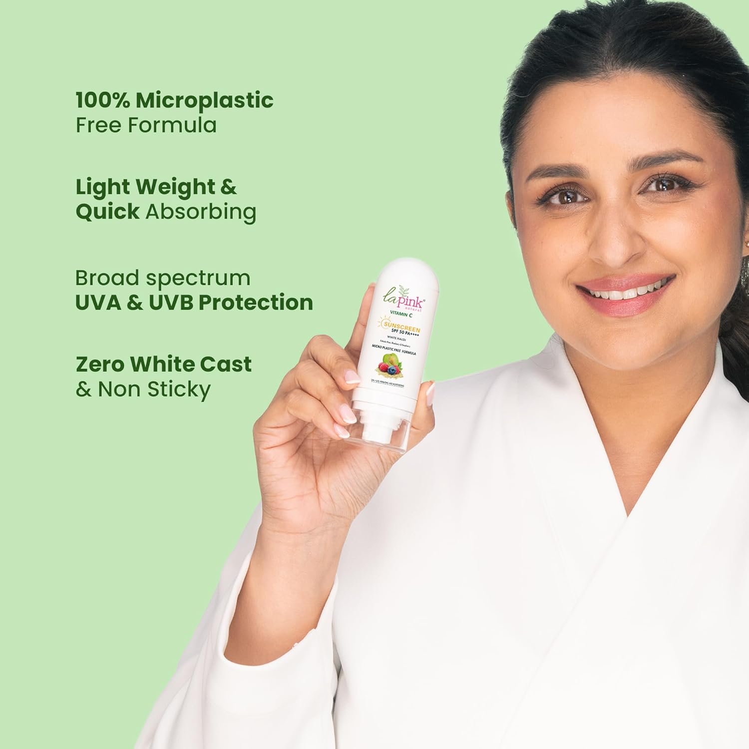 Vitamin C Sunscreen For Men and Women | SPF 50 PA++++ UVA + UVB, Hydration & Moisturization 100% Microplastic Free Formulation | Non Greasy | Zero White Cast | 50gm