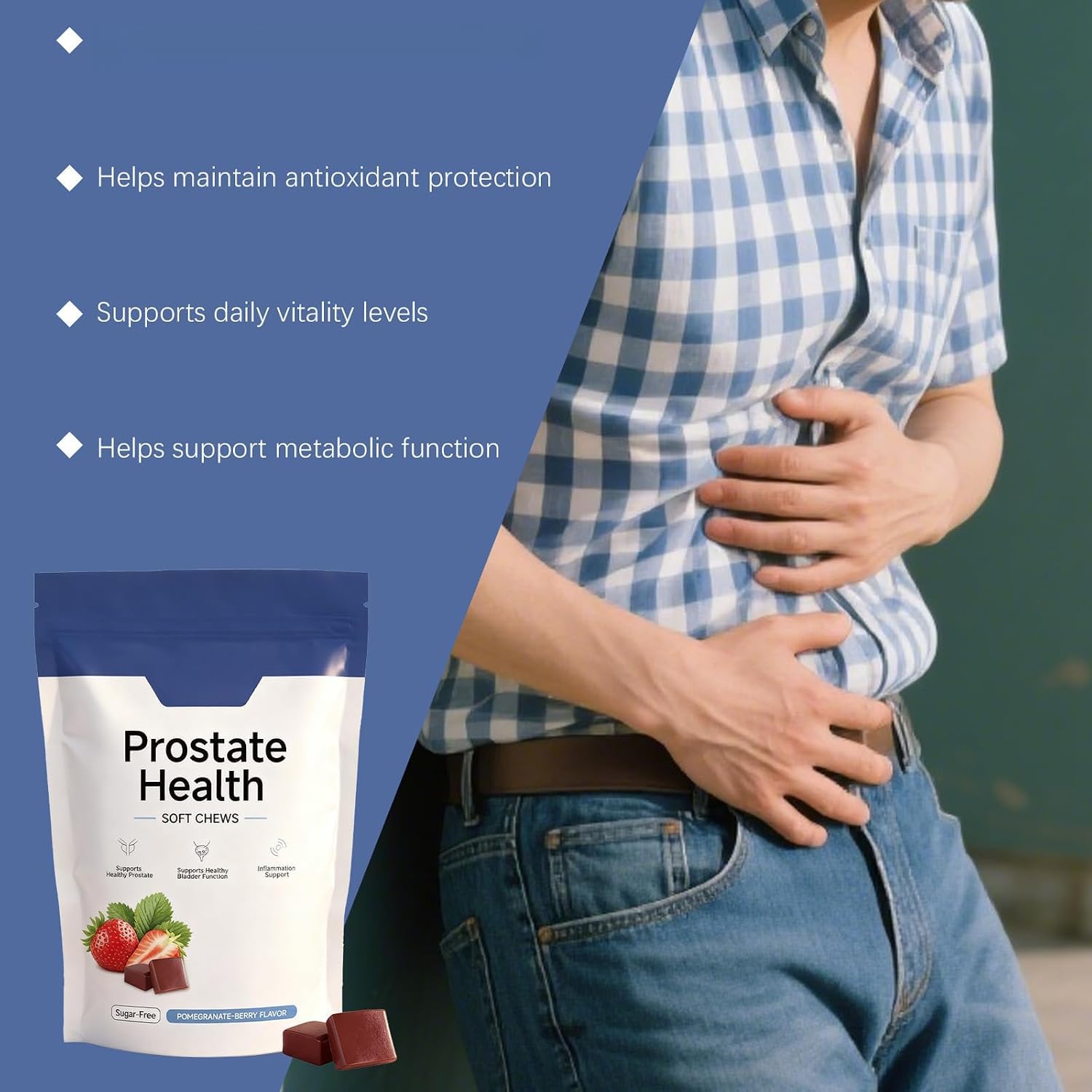 Nutriente para la salud de la próstata masculina