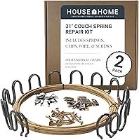 Vista 18 de House2Home Kit de reparación de resortes de sofá de 27 pulgadas para fijar el soporte de sofá para cojines caídos, incluye 4 resortes, clips