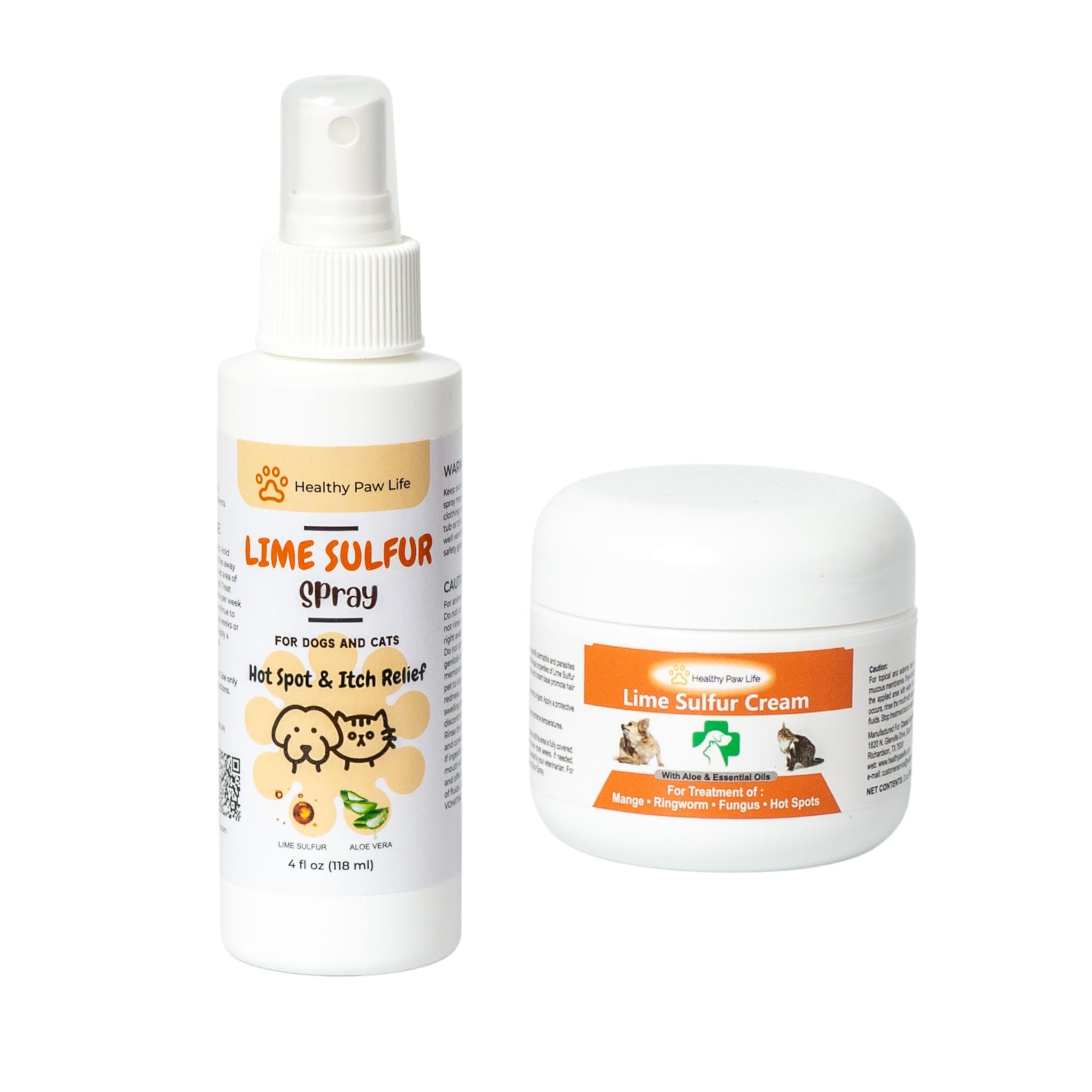 Classic's Lime Sulfur Dip Bundle - 2 Items: Classic's Lime Sulfur Cream (2 oz) and Classic's Lime Sulfur Spray (4 oz), 2 Piece Set