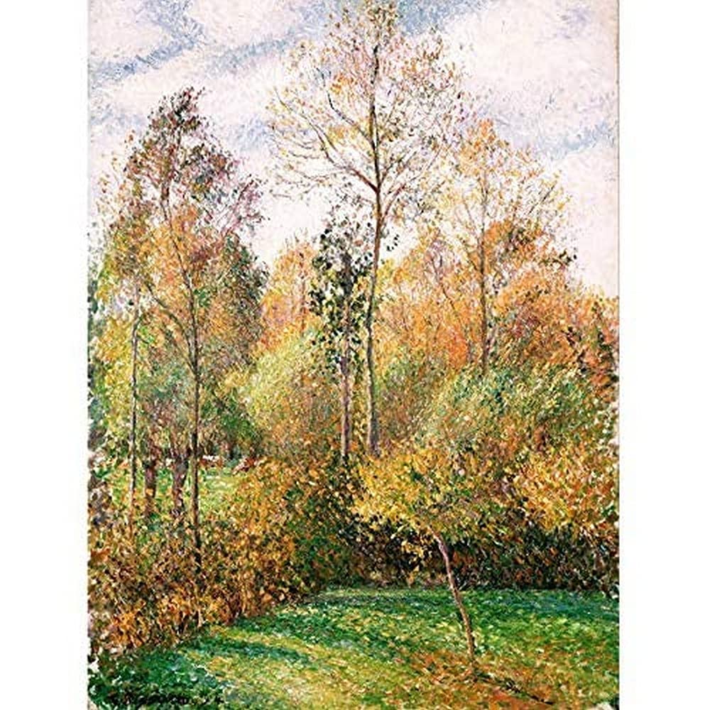 Pissarro Autumn Poplars Eragny Unframed Wall Art Print Poster Home Decor Premium