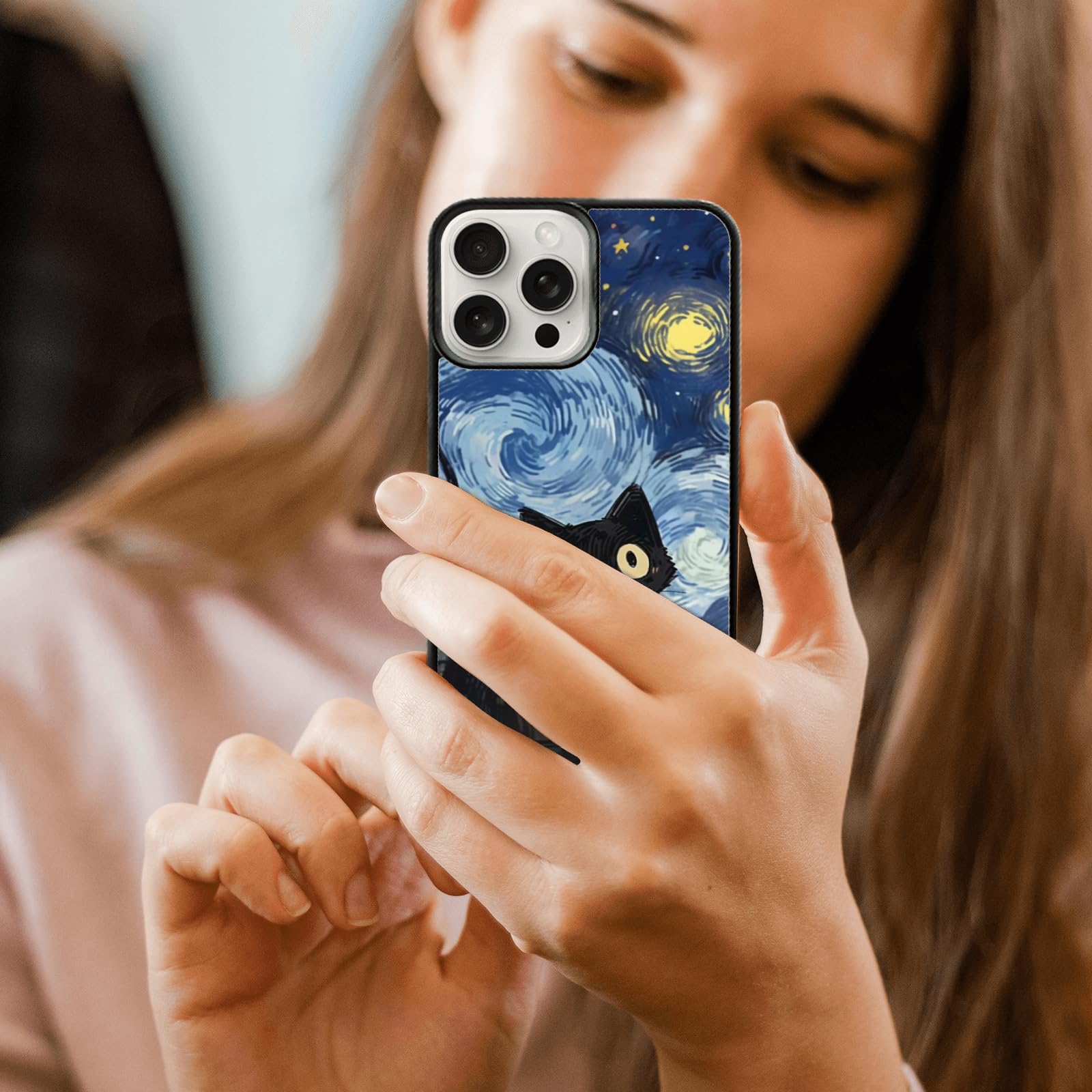 Custodia per telefono con scomparti per biglietti da visita in pelle