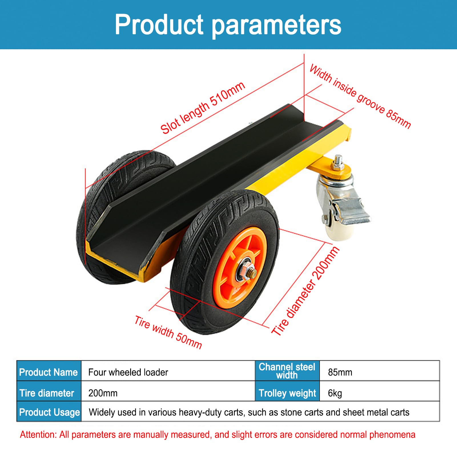 Carrello con pannello pesante con ruote in gomma solida da 7,8 pollici, capacità 299,4 kg, design antiscivolo, ideale per il trasporto di porte e carichi pesanti, e versatile carrello Utili