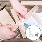 uxcell 10Set 15x14mm Furniture Cam Lock Fitting with 5.8x35mm Dowel Fasteners, 3-in-1 Metal Furniture Board Connecting Screws Bolts Assortment Kit for Cabinets Chairs Drawer
