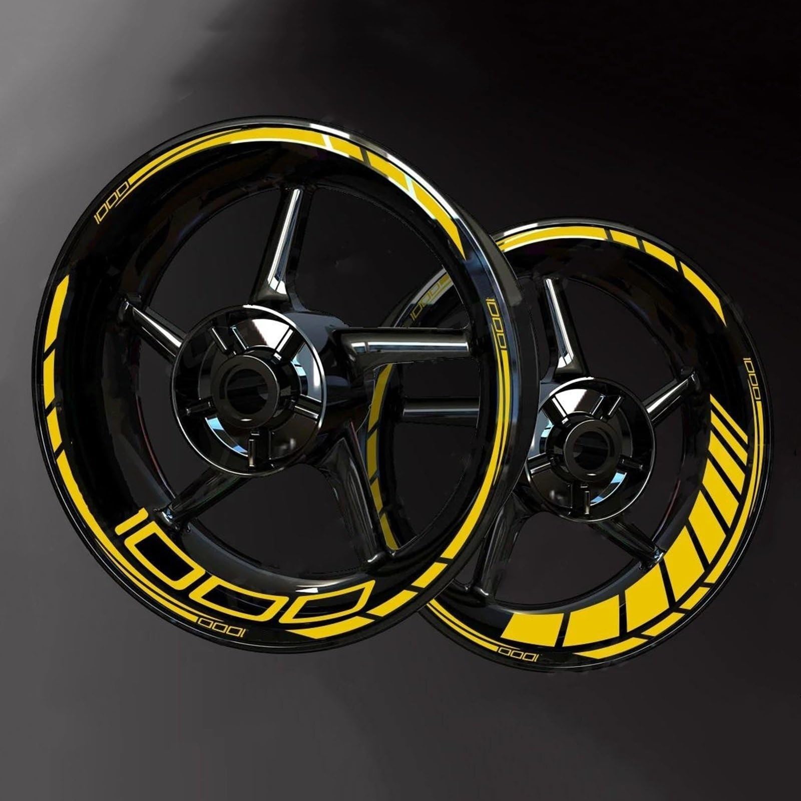 Wheel Stickers Motorcycle Reflective Wheel Decal for for Z1000 for Z 1000 Rim Stripe Decals Waterproof Hub Stickers Rim Reflective Decal