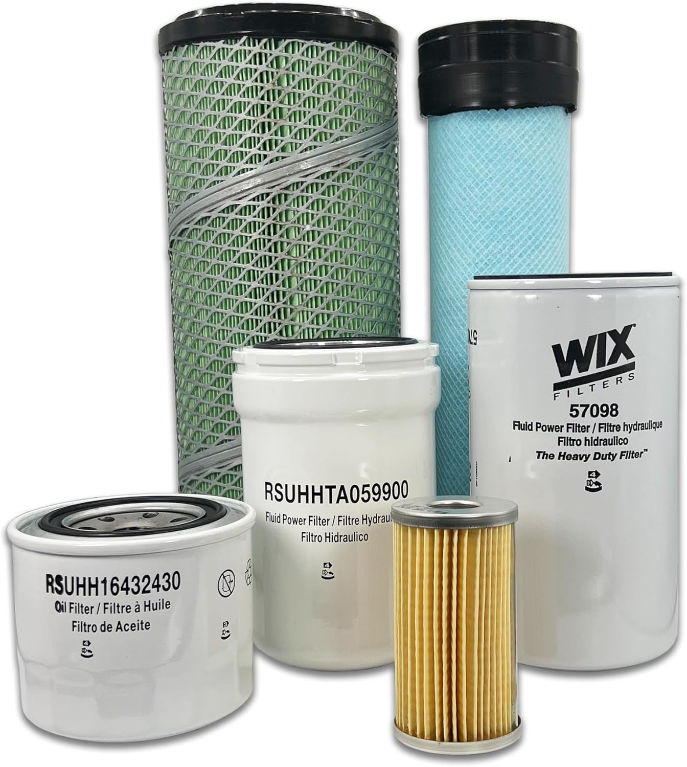 HERO Maintenance Filter Kit For Kubota L5030HST Tractor Filters Compatible With OEM R140142270 R240142280 HH16432430 HHTA037710 1552143160 HHTA059900