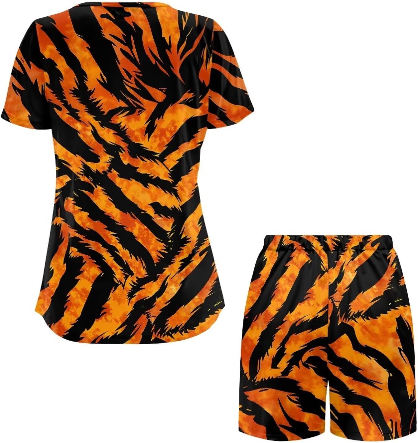 Womens Maternity Nursing Pajamas Set Breastfeeding Sleepwear Pregnancy Double Layer Short Sleeve Top & Shorts S-2XL