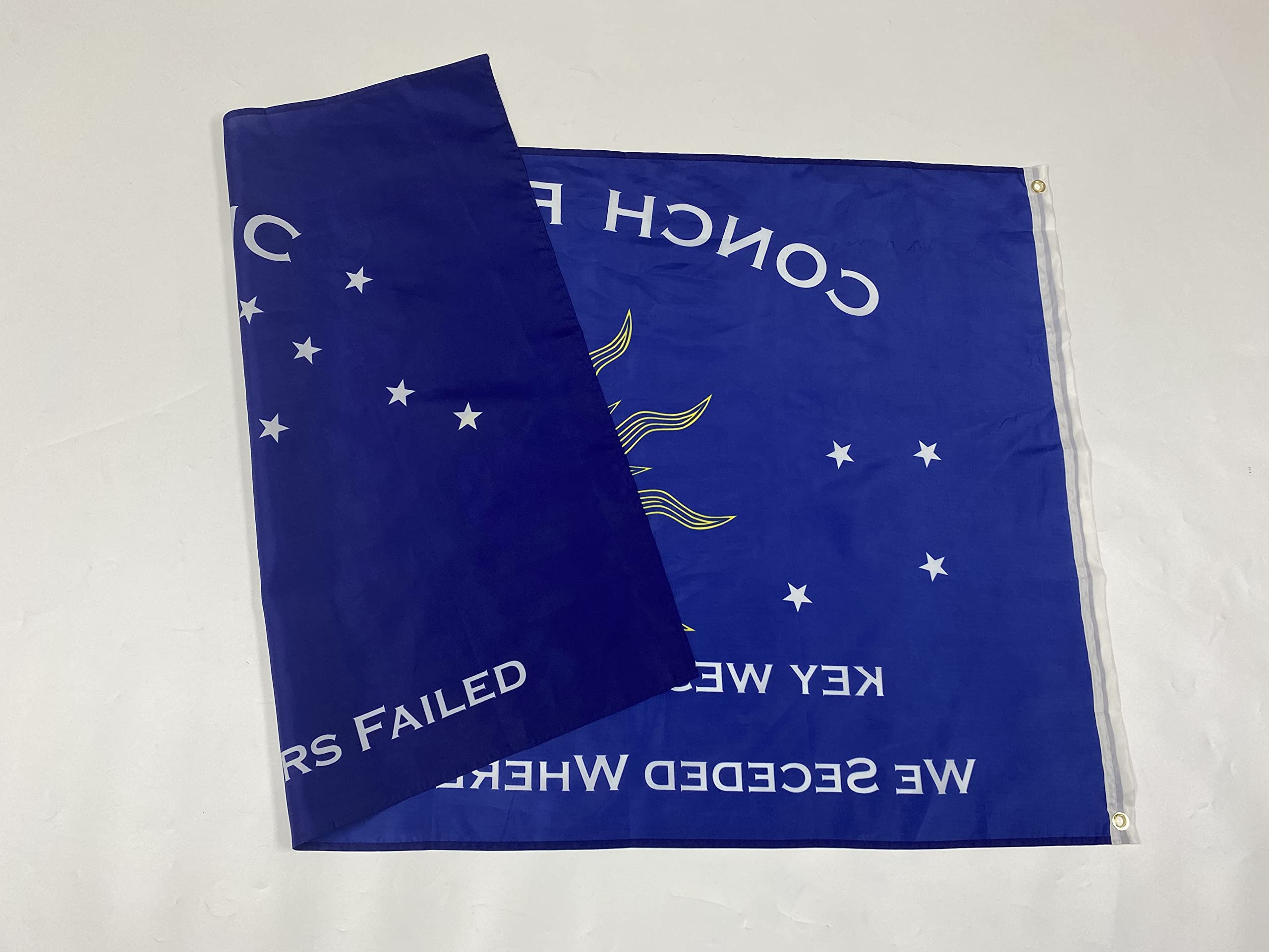 Key West Conch Republic Rainbow Pride Flagge – 90 X 150 Cm, 100 % Polyester, Für Drinnen & Draußen