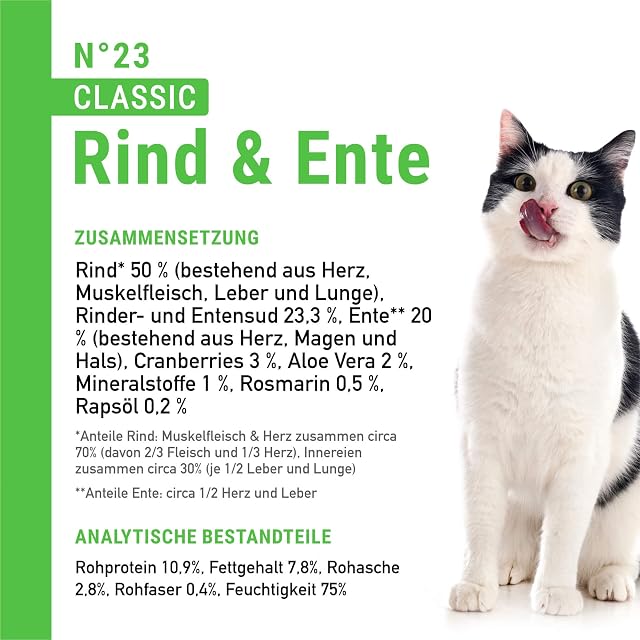 Foto 4 de 7 de catz finefood N° 23 - Comida para Gatos húmeda y refinada con arándano y Aloe Vera, 6 latas de 800 g