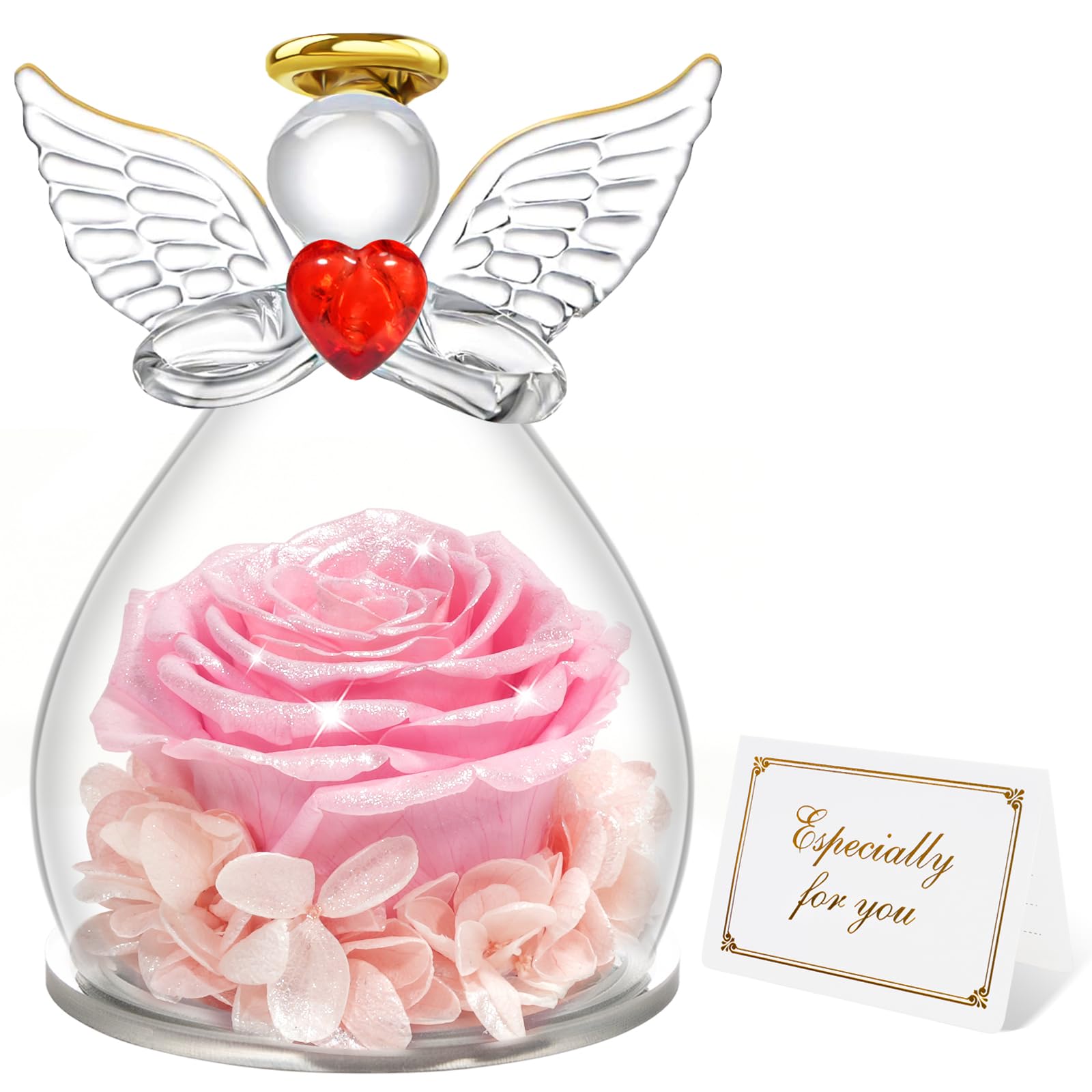 Miofula Ewige Rose Geschenke für Frauen, Infinity Rosen Schu