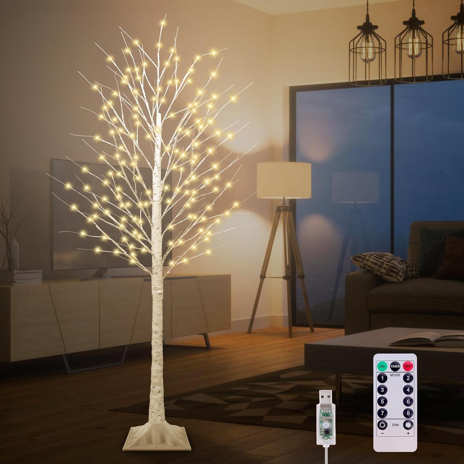 Amazon.co.jp: ブランチツリー LED 白樺ブランチツリーライ 白樺ツリー