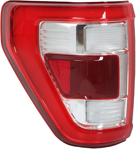 Miniatura 4 de WFLNHB Repalement de montaje de luz trasera izquierda para F150 2021-2023 lado del conductor trasera con lente roja de punto ciego lámpara de freno