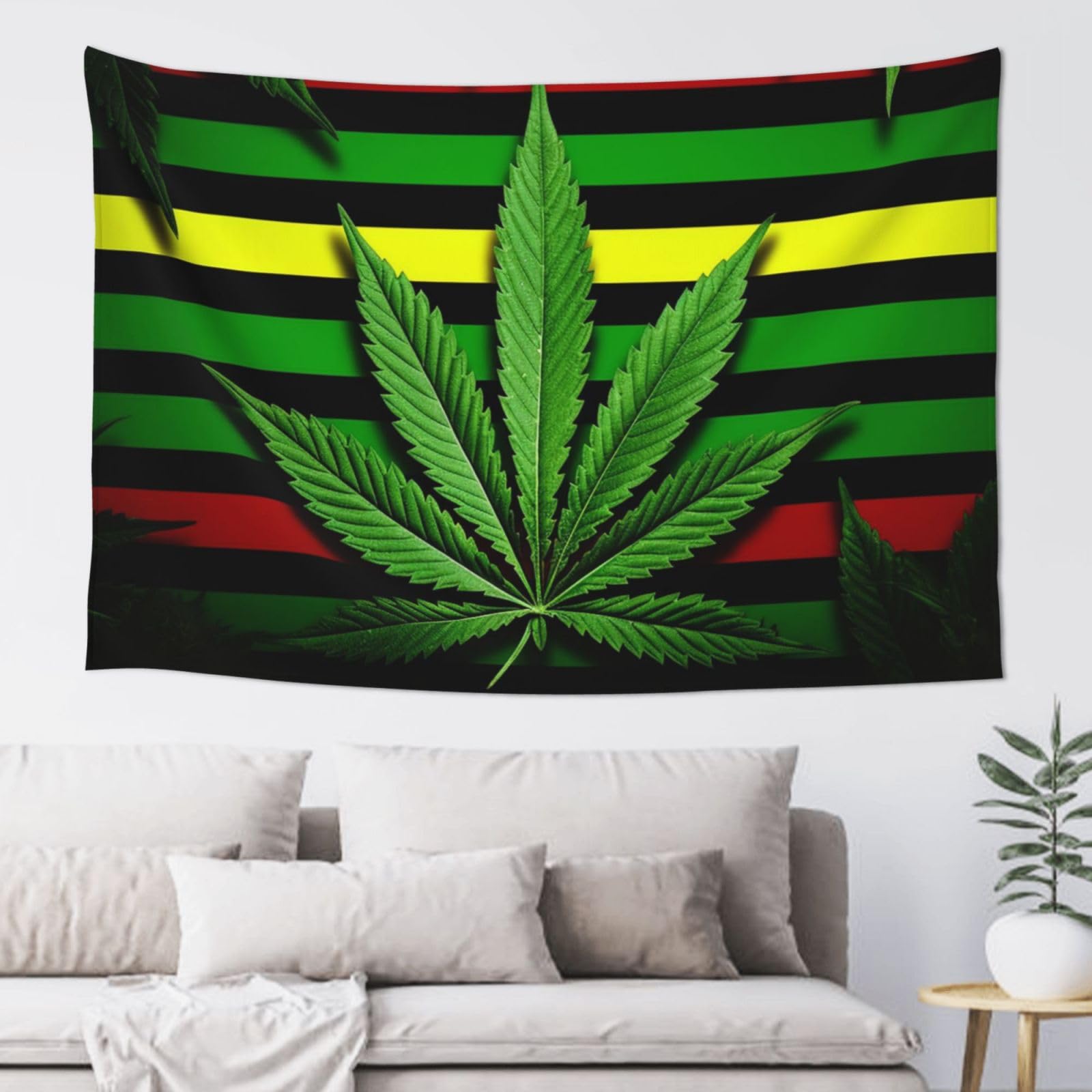 QLDETUPWLX Tapestry 152x102 cm Wall Hanging for Living Room Weed striped Tapestries Home Decor Soft Aesthetic Tapestries Hanging Decor Blanket Wall Tapestry for Bedroom Dorm Indoor Outdoor