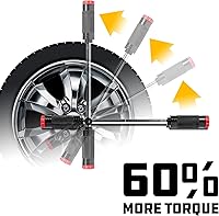 Vista 4 de Powerbuilt Billy Club - Llave universal para cambiar los neumáticos del vehículo rápidamente, romper tuercas sueltas, servicios de emergencia