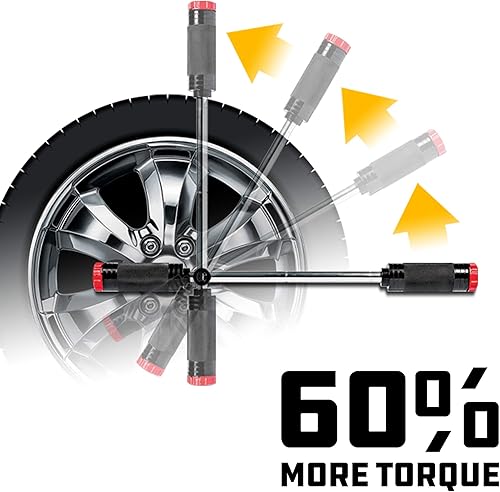 Miniatura 4 de Powerbuilt Billy Club - Llave universal para cambiar los neumáticos del vehículo rápidamente, romper tuercas sueltas, servicios de emergencia en