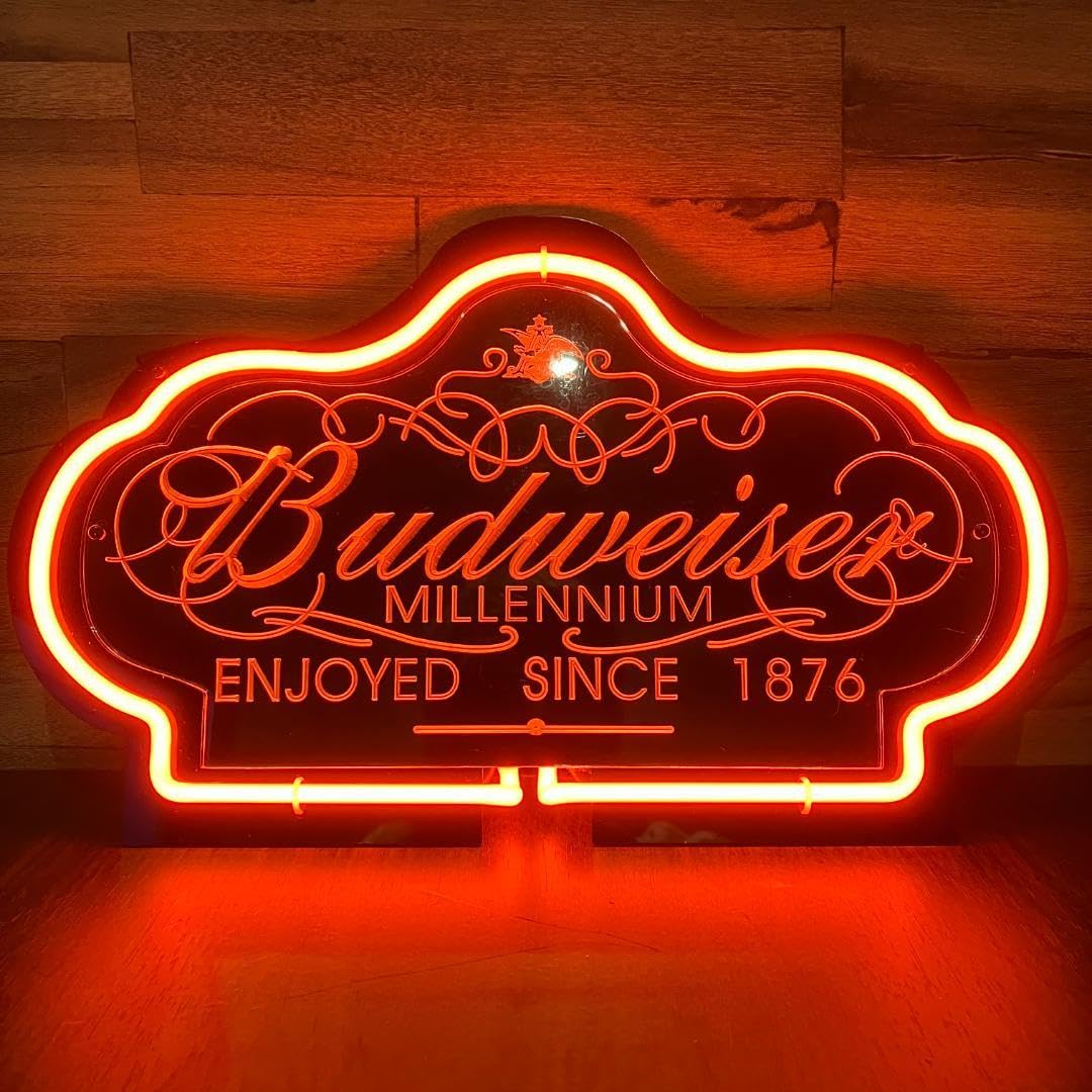 Budweiser バドワイザー LEDネオン ネオン看板 3色 USB電源 調光調整付 
